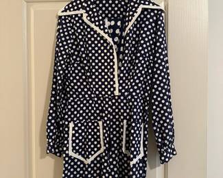 D4 - $30. Vintage Polka Dot Romper.
