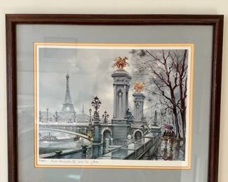 D40 - $25. Framed Print of Paris.