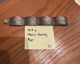 S7 - $60. Mexico Sterling Bracelet.