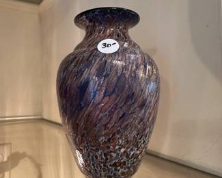 D111 - $30. Art Glass Vase.