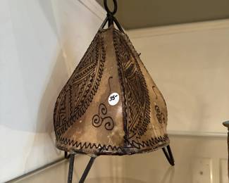 D108 - $35. Leather / Goat Hide Decor.