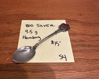 S4 - $15. 800 Silver Spoon from Hamburg.