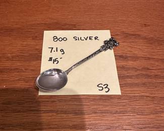 S3 - $15. 800 Silver Spoon from Switzerland.