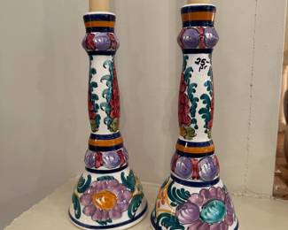 D114 - $25 Pair. Made in Greece Candlesticks.
