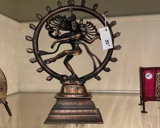 D113 - $55. Dancing Shiva Statue.