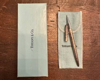 S14 - $50. Sterling Tiffany & Co Pen & Box.