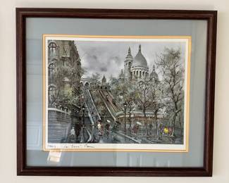 D39 - $25. Framed Print of Paris.