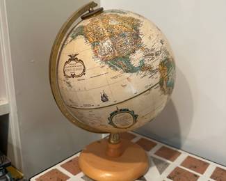 D138 - $25. Small Globe by Replogle Globes. Kevin M Dzurny Cartographer.