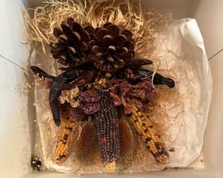 D78 - $15. Wall / Door Decoration from Arizona. Dried Corn & Peppers.