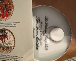 D85 - $10. The Russian Fairy Tales "The Snow Maiden" Villeroy & Boch Framed Plate.