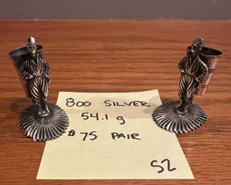S2 - $75 Pair. 800 Silver.