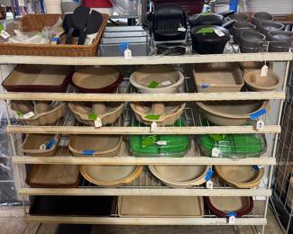 Pampered chef stoneware and other PC items