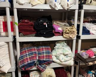 Pillows, new Ralph Lauren hand towels, biltmore black towel set and biktmire hand towels, my pillow hand towels polo twin down comforter, blankets