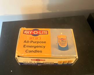 Ray O light vintage candles