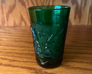 Anchor hocking sandwich forest green juice tumbler