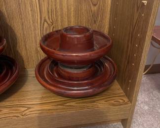 Large pottery, telephone insulators