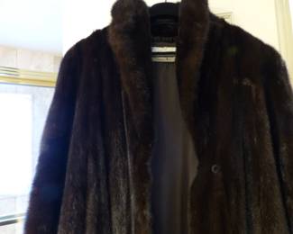 Long mink coat