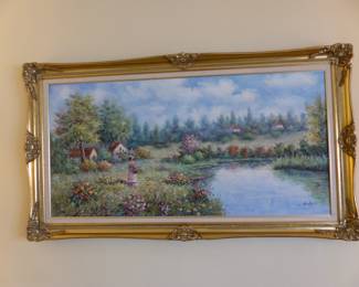 Framed painting