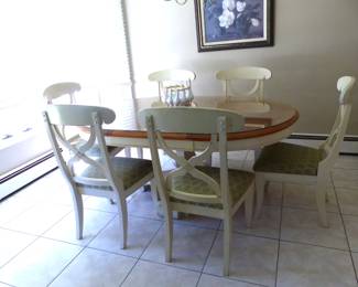 Dining table with 6 chairs