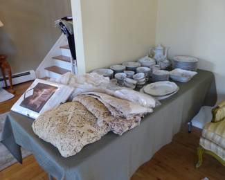 Vintage handmade crochet tablecloths & bedding