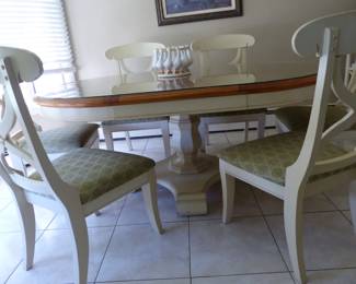 Dining table with 6 chairs