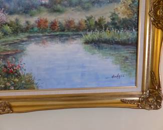 Framed painting