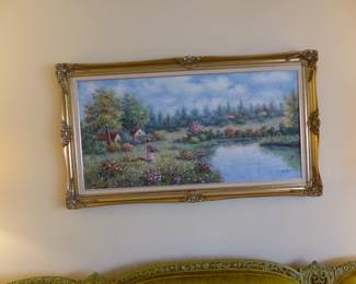 Framed painting
