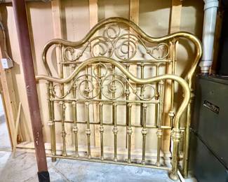 Queen size brass headboard & footboard