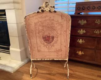 Iron frame screen - fireplace screen