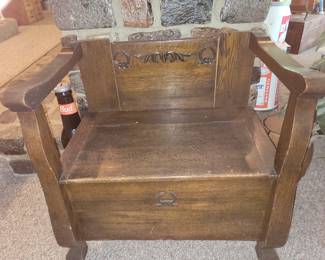 Antique bench seat