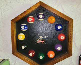 Pool ball clocks