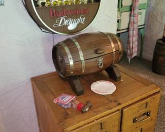 Antique wood file cabines