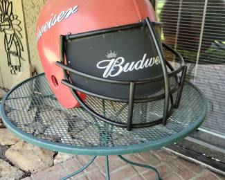 Huge Budweiser football helmet
