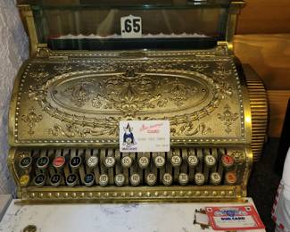 Antique National cash register