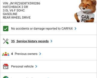 Carfax report