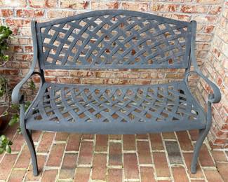 Wrought Iron Bench