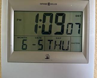 Howard Miller Atomic TechTime II digital wall clock