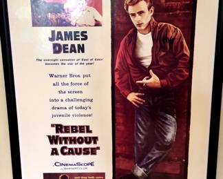 Framed movie poster "Rebel Without A Cause"