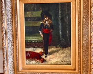 Framed original painting signed by Jan Steen