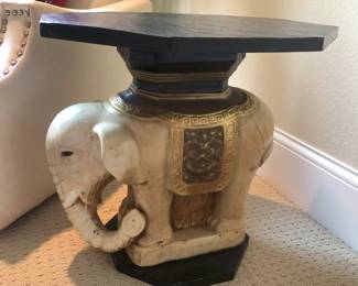 Vintage elephant accent table