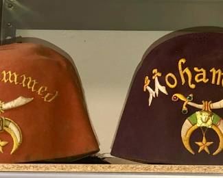 Vintage Mohammed Shriner's hats