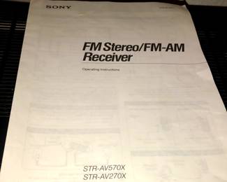 Sony FM Stereo/FM-AM Receiver
