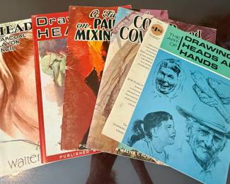 Vintage Grumbacher Art Library series drawing instruction books