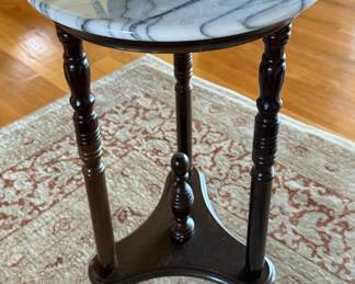 Marble top side table