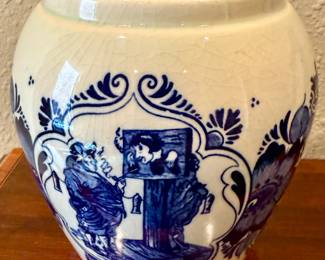 Delft Blue and White Tobacco Jar