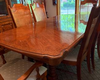Dining table and chairs