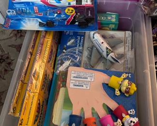 New toys, crayons and much more