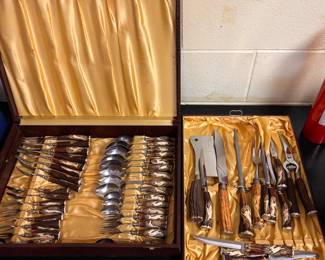 Kla-Tra-So German deer handled flatware set