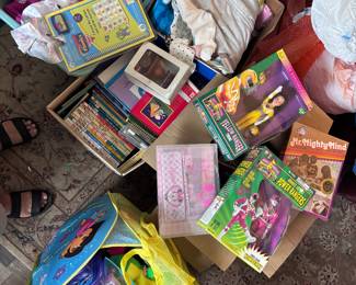Power rangers boxed and loads of kids toys