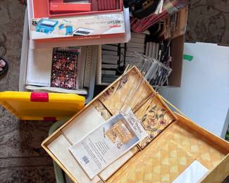 New desk sets, notepads, pencils, pens, stationary